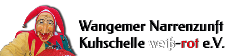Logo Wangemer Narrenzunft Kuhschelle weiss-rot e.V.